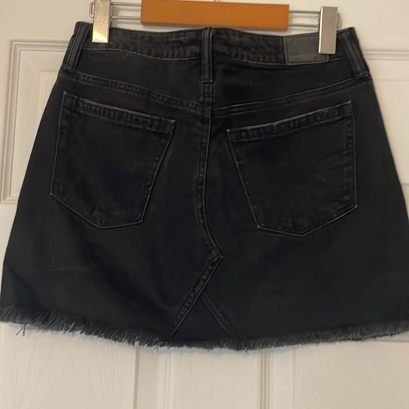 Women’s Black Denim Mini Skirt - Picture 4 of 5